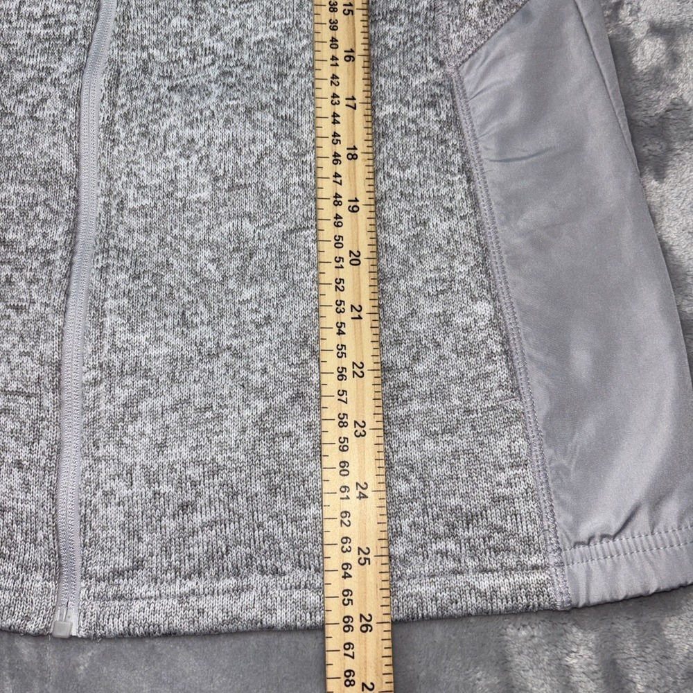 Women's Faded Glory Size XL Full Zip Soft Silver Vest Lg - Picture 2 of 6